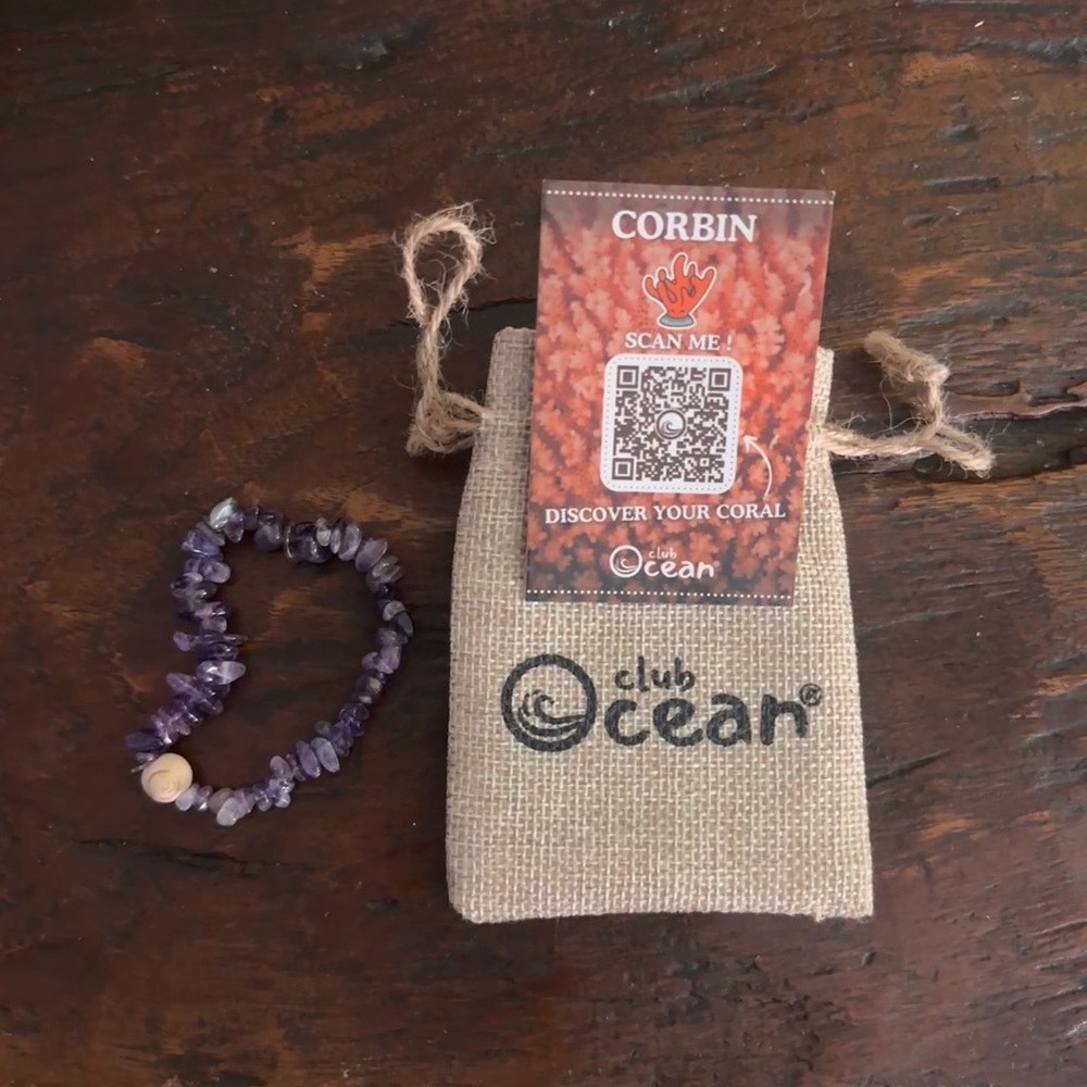 Club Ocean Coral Restoration Amethyst Bracelet
